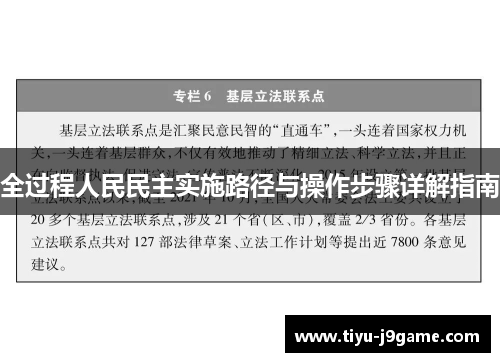 全过程人民民主实施路径与操作步骤详解指南