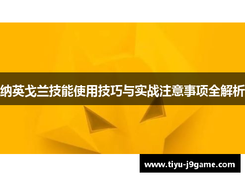 纳英戈兰技能使用技巧与实战注意事项全解析